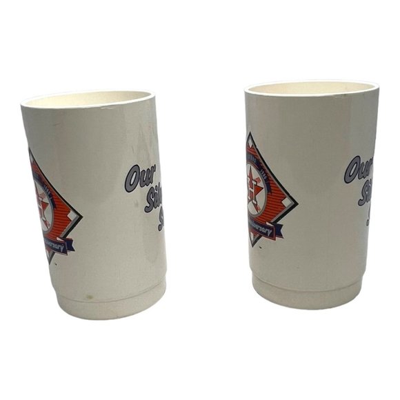 Houston Astros 25th Anniversary Mugs Set of 2 Vintage 1986 - Picture 6 of 8